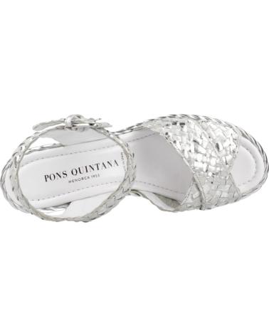 Sandali per Donna PONS QUINTANA SANDALIAS MUJER MODELO PADOVA COLOR PLATA G00