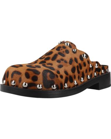 Zuecos de Mujer NOA HARMON ZUECOS MUJER MODELO TACO COLOR ANIMAL PRINT MARRON