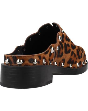 Zuecos de Mujer NOA HARMON ZUECOS MUJER MODELO TACO COLOR ANIMAL PRINT MARRON