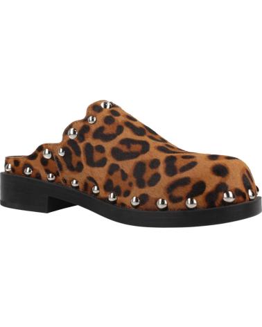 Zuecos de Mujer NOA HARMON ZUECOS MUJER MODELO TACO COLOR ANIMAL PRINT MARRON