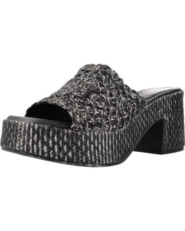 Zapatos de tacón de Mujer PORRONET ZUECOS MUJER MODELO 3172P COLOR NEGRO