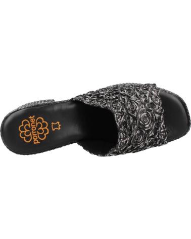 Zapatos de tacón de Mujer PORRONET ZUECOS MUJER MODELO 3172P COLOR NEGRO
