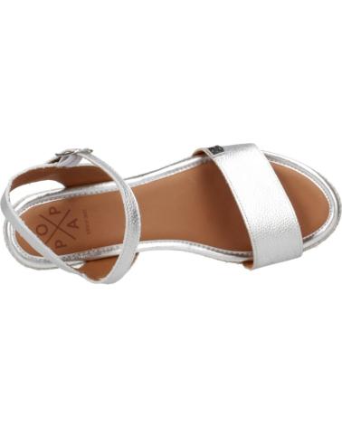 Sandali per Donna POPA ALPARGATAS MUJER MODELO TAFORI COLOR PLATA