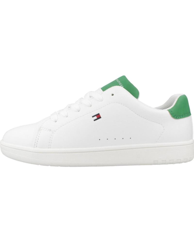 Sneaker für Herren und Mädchen TOMMY HILFIGER ZAPATILLAS NINO MODELO T3X9 33848 COLOR BLANCO WHTGRN