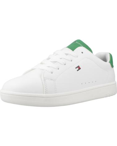 Sneaker für Herren und Mädchen TOMMY HILFIGER ZAPATILLAS NINO MODELO T3X9 33848 COLOR BLANCO WHTGRN