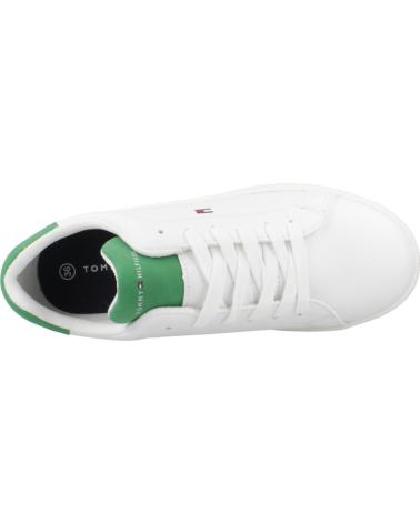 Sneaker für Herren und Mädchen TOMMY HILFIGER ZAPATILLAS NINO MODELO T3X9 33848 COLOR BLANCO WHTGRN