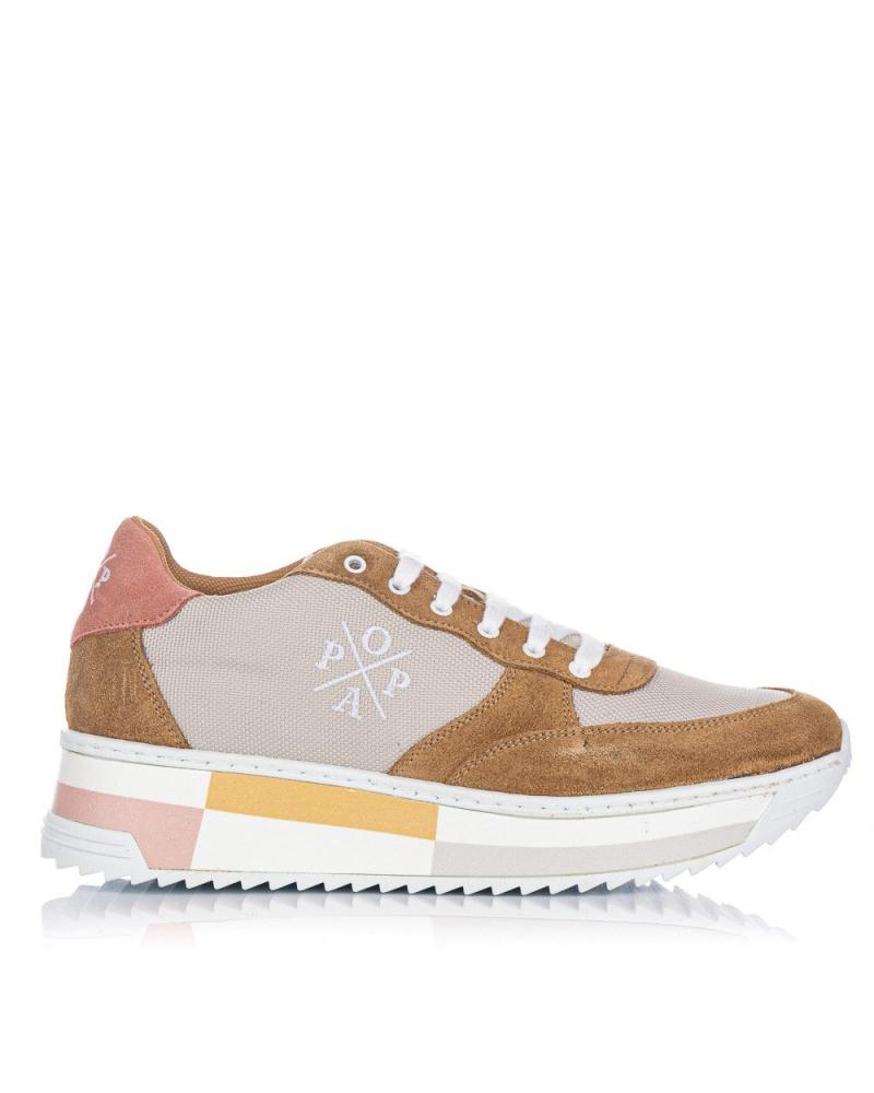 Esportes  de Mulher POPA SNEAKERS CAROL BEIG BEIGE
