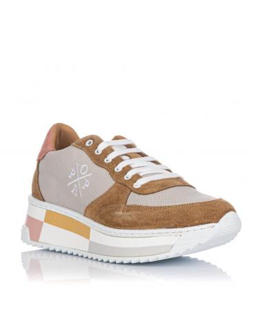 Esportes  de Mulher POPA SNEAKERS CAROL BEIG BEIGE