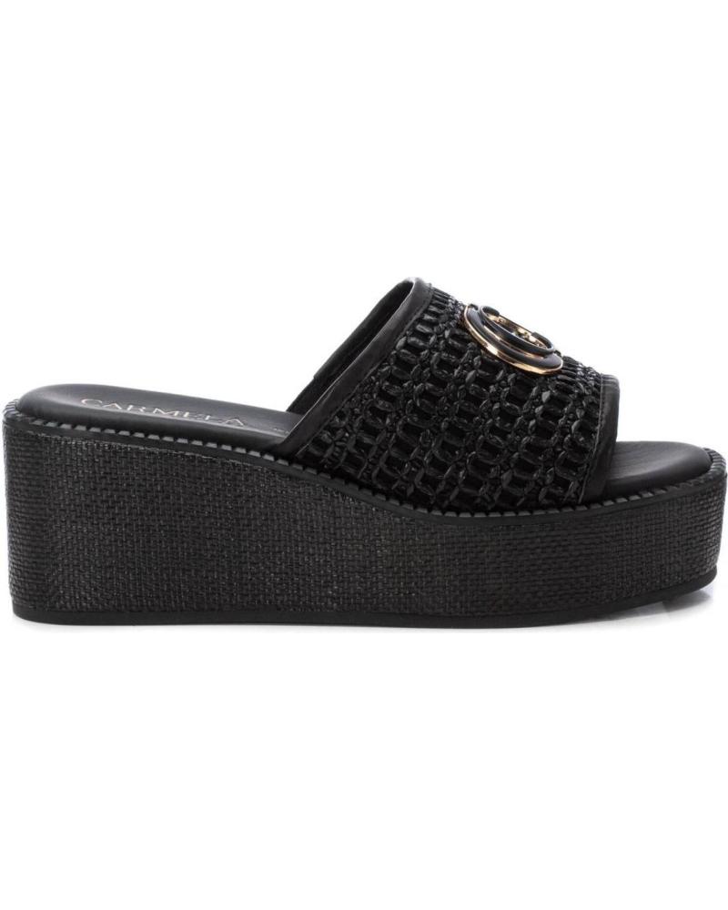 Zapatos de cuña per Donna CARMELA 162235 NEGRO