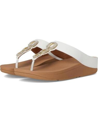 Sandálias de Mulher FITFLOP SANDALIAS PLANAS MUJER FINO CRYSTAL BLANCO