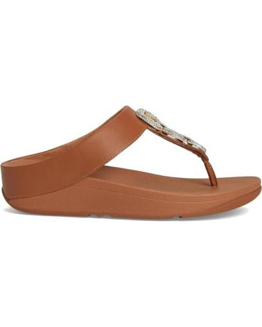 Sandali-De-Mujer-FITFLOP-SANDALIAS-PLANAS-MUJER-FINO-CRYSTAL-CUERO-MARRóN
