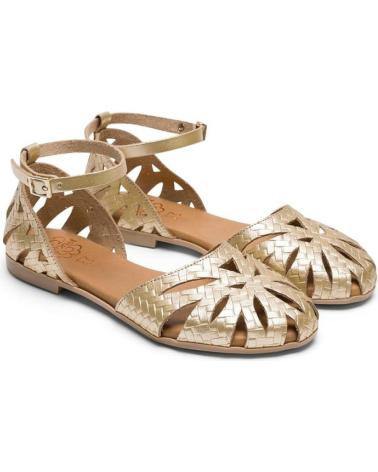 Sandalias-De-Mujer-PORRONET-SANDALIAS-PLANAS-MUJER-3101-ORO-DORADO