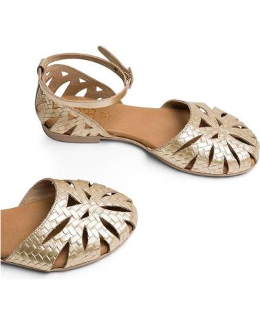 Sandalias-De-Mujer-PORRONET-SANDALIAS-PLANAS-MUJER-3101-ORO-DORADO