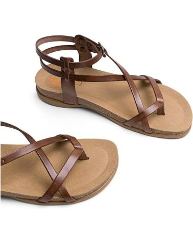 Sandalen für Damen PORRONET SANDALIAS PLANAS MUJER 3134 MOKA MARRóN