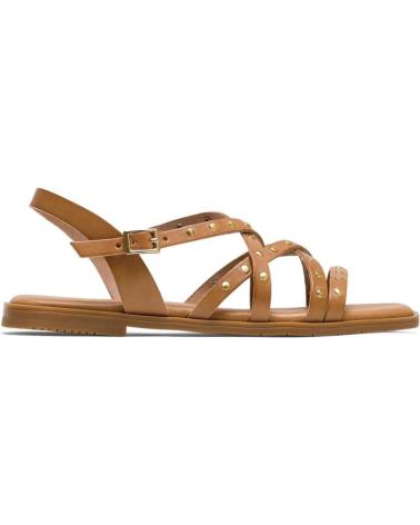 Woman Sandals PORRONET SANDALIAS PLANAS MUJER 3113 TAUPE MARRóN MORADO