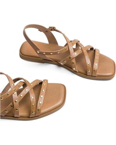 Woman Sandals PORRONET SANDALIAS PLANAS MUJER 3113 TAUPE MARRóN MORADO