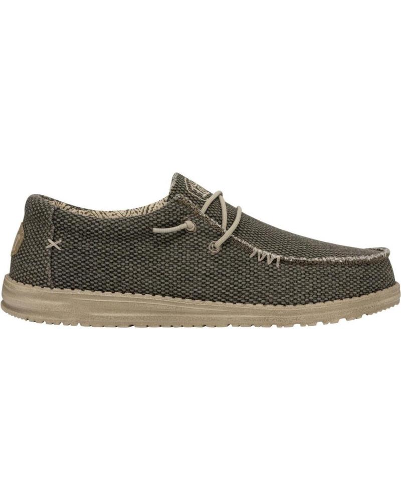 Man Boat shoes HEY DUDE HD40003 VERDE ARMY