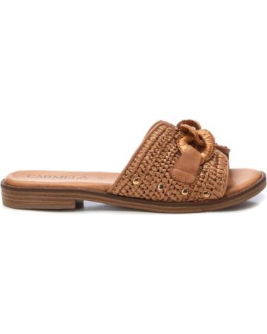 Sandali per Donna CARMELA SANDALIA DE MUJER EN RAFIA CON ADORNO DECORATIVO CAMEL