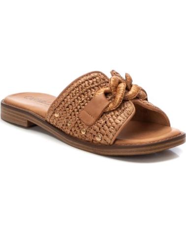 Sandali per Donna CARMELA SANDALIA DE MUJER EN RAFIA CON ADORNO DECORATIVO CAMEL