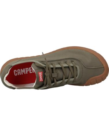 Man Trainers CAMPER ZAPATO CASUAL DE TELA CON SUELA DE GOMA VERDE