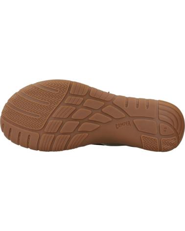 Man Trainers CAMPER ZAPATO CASUAL DE TELA CON SUELA DE GOMA VERDE