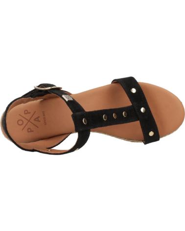 Woman Sandals POPA CUNAS MUJER KLEO NEGRO