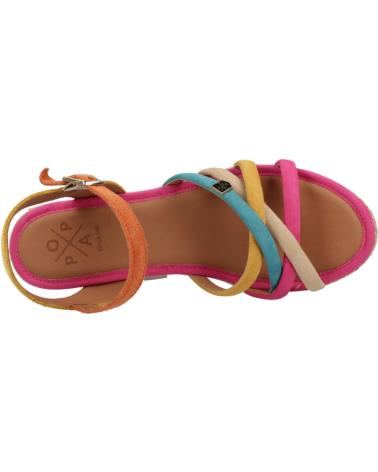 Sandálias de Mulher POPA SANDALIAS MUJER MODELO GERIBA COLOR MULTICOLOR ORO