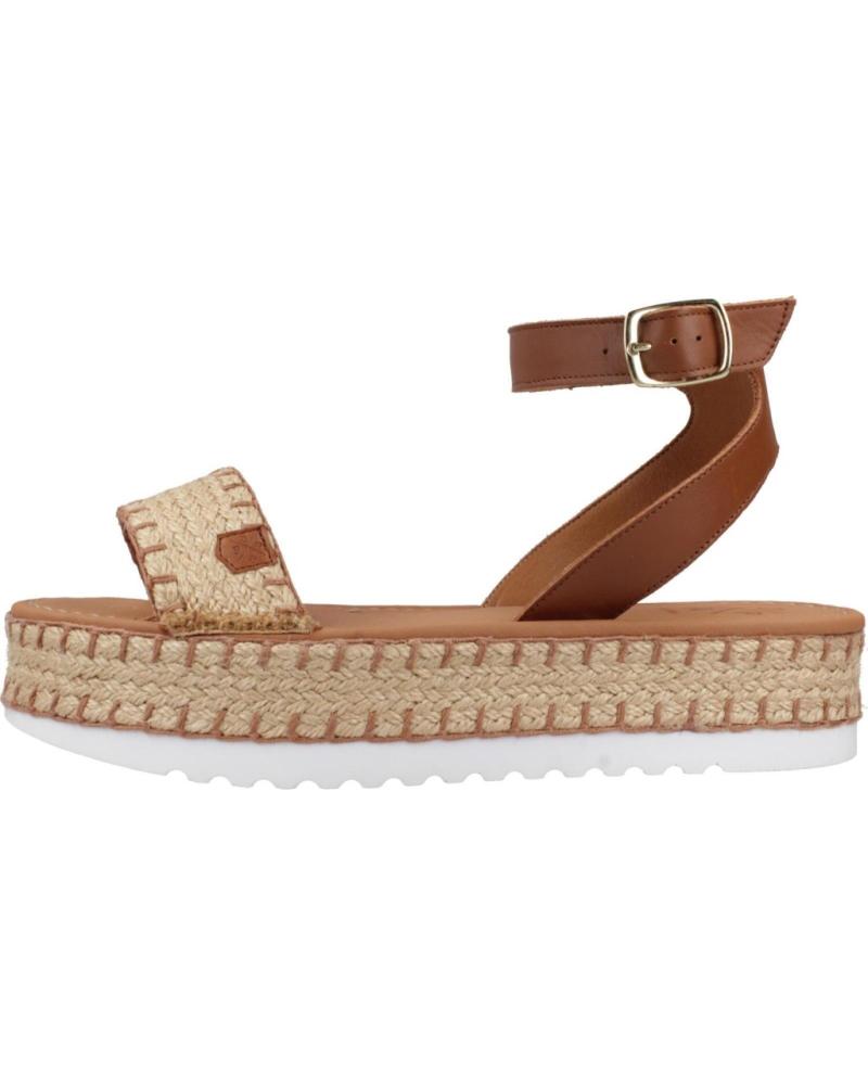 Sandálias de Mulher POPA SANDALIAS MUJER MODELO KALAMIS COLOR MARRON CUERO