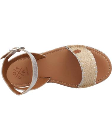 Sandálias de Mulher POPA SANDALIAS MUJER MODELO KALAMIS COLOR PLATA
