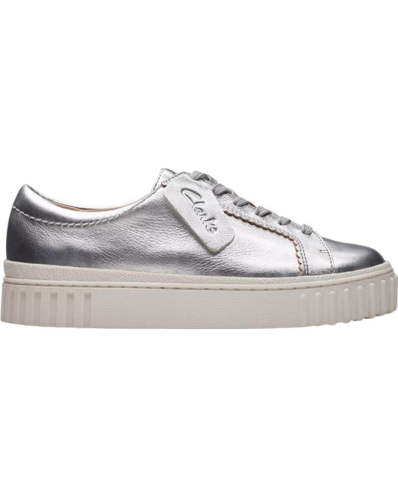 Sportif pour Femme CLARKS MAYHILL WALK 26176440 PLATEADO GRIS