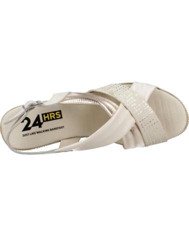 Sandalias de Mujer 24 HORAS SANDALIAS MUJER MODELO 26481 COLOR ORO LINO