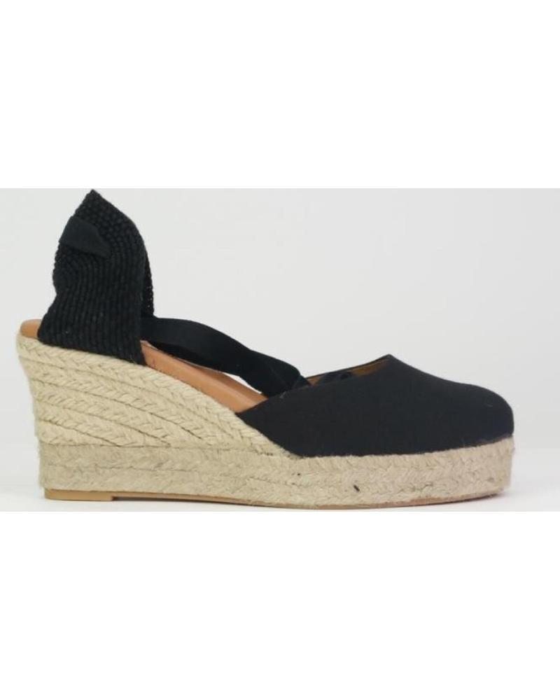 Sandales pour Femme EL CABALLO ALPARGATAS DE MUJER CB6004-1 ANTE NEGROANTE NEGRO