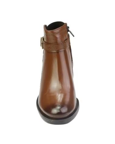 CARAMELO BOTTINES FEMME CAR410-3 EN CUIR MARRON PIEL CUEROPIEL CUERO