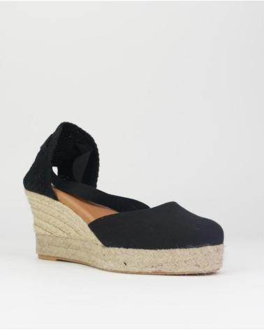 Sandales pour Femme EL CABALLO ALPARGATAS DE MUJER CB6004-1 ANTE NEGROANTE NEGRO
