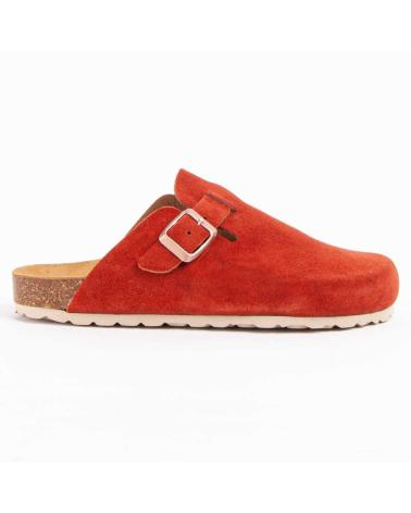 Clogs-De-Mujer-PURAPIEL-TEJANO-ORANGE
