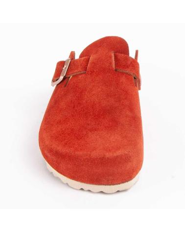 Clogs-De-Mujer-PURAPIEL-TEJANO-ORANGE