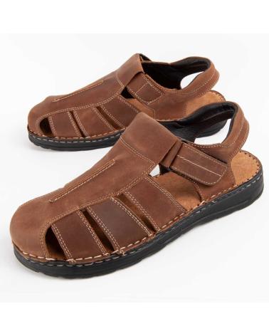 Sandálias-De-Hombre-PURAPIEL-BEIRA5-BROWN