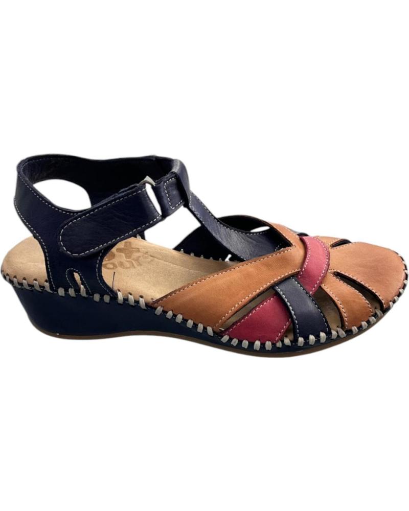 Sandalen für Damen 48 HORAS SANDALIAS CERRADAS 514012-29 PIEL MARINO COMB VARIOS COLORES