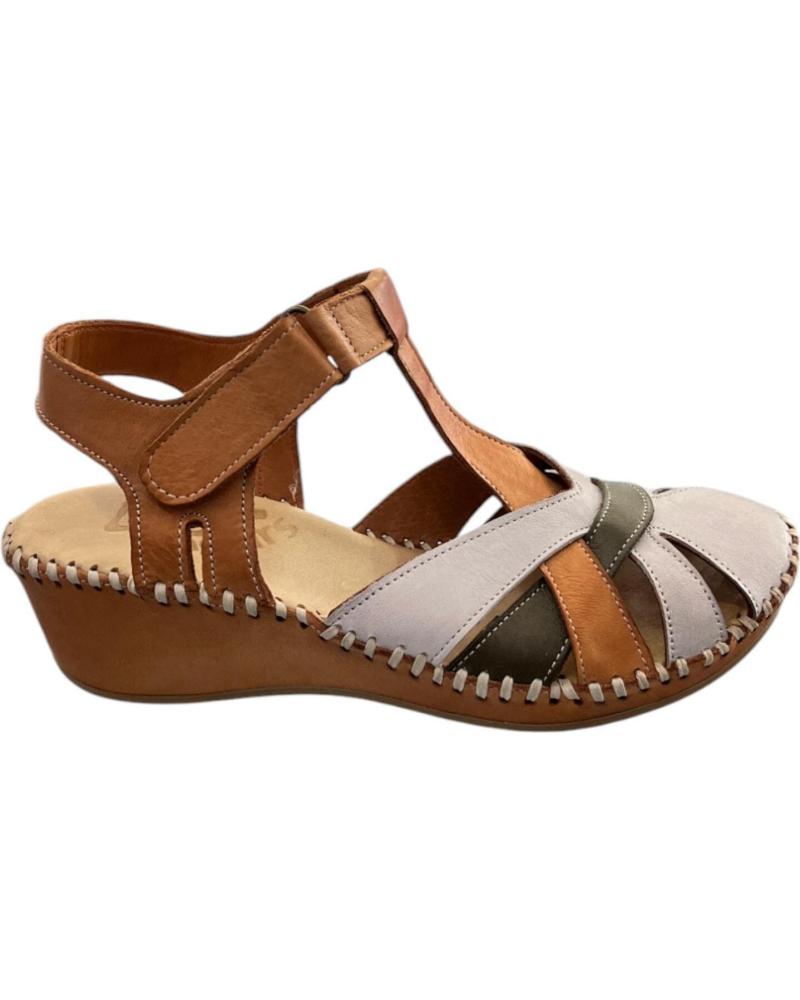 Sandalen für Damen 48 HORAS SANDALIAS CERRADAS 514012-11 PIEL CUERO COMB VARIOS COLORES