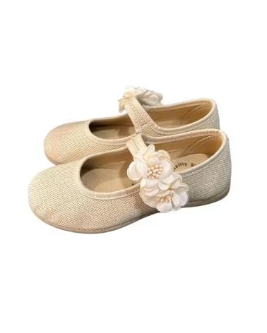 Sandalias de Niña VUL-LADI MERCEDITAS Y BAILARINAS CRUDO BEIGE