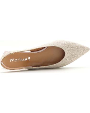 Bailarinas de Mujer MERISSELL ZAPATO SALON DESTALONADO 2376 NUDE - MAQUILLAJE