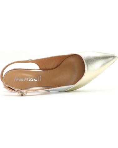 Bailarinas de Mujer MERISSELL ZAPATO SALON DESTALONADO 2445 COMBI METALES