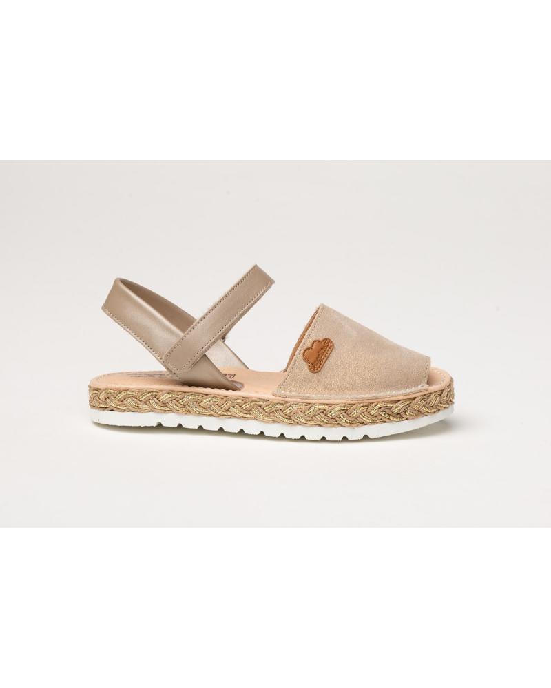Sandales pour Fille et Garçon ANGELITOS ABARCA PIEL 222 TAUPE