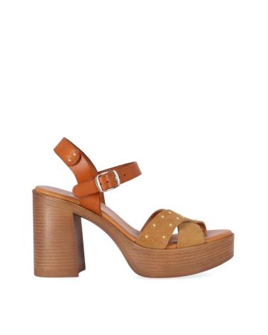 Sandalias de Mujer CHIKA10 GOTICA UP 07 CUERO-TAN