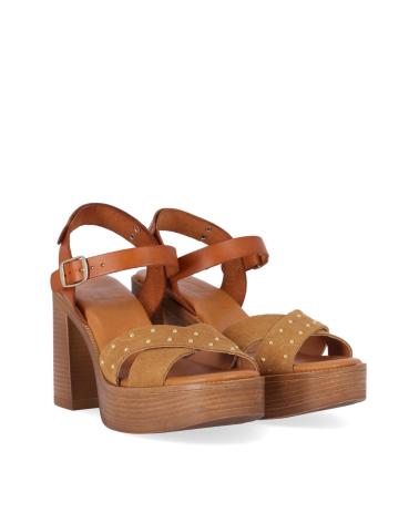 Woman Sandals CHIKA10 GOTICA UP 07 CUERO-TAN