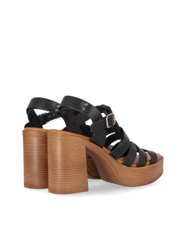 Sandalias de Mujer CHIKA10 GOTICA UP 08 NEGRO-BLACK