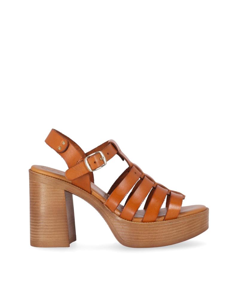 Sandalias de Mujer CHIKA10 GOTICA UP 08 CUERO-TAN