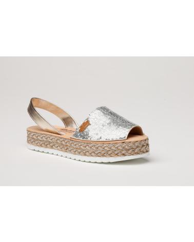 Chaussures pour Femme EVA MAÑAS IBICENCA GLITTER-SEQUINS GEL-MEMORY FOAM 1253 PLATA
