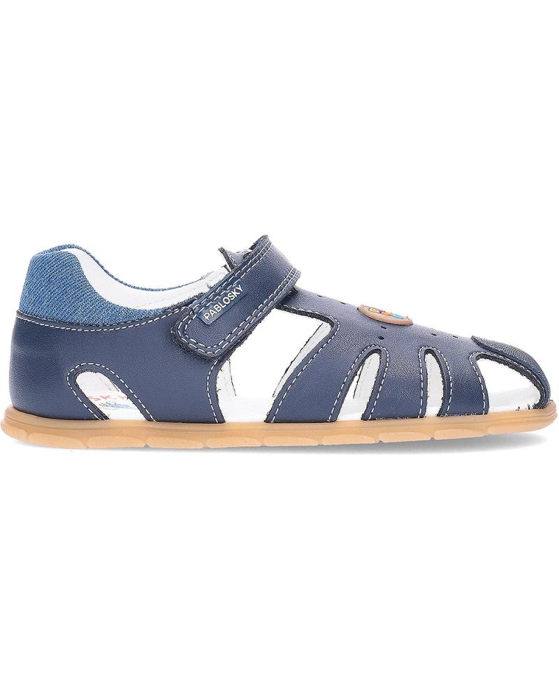 Sandalias de Niño PABLOSKY SANDALIA DE PIEL RESPETUOSA PARA NINO 051822 COLOR MEDITERRANEO