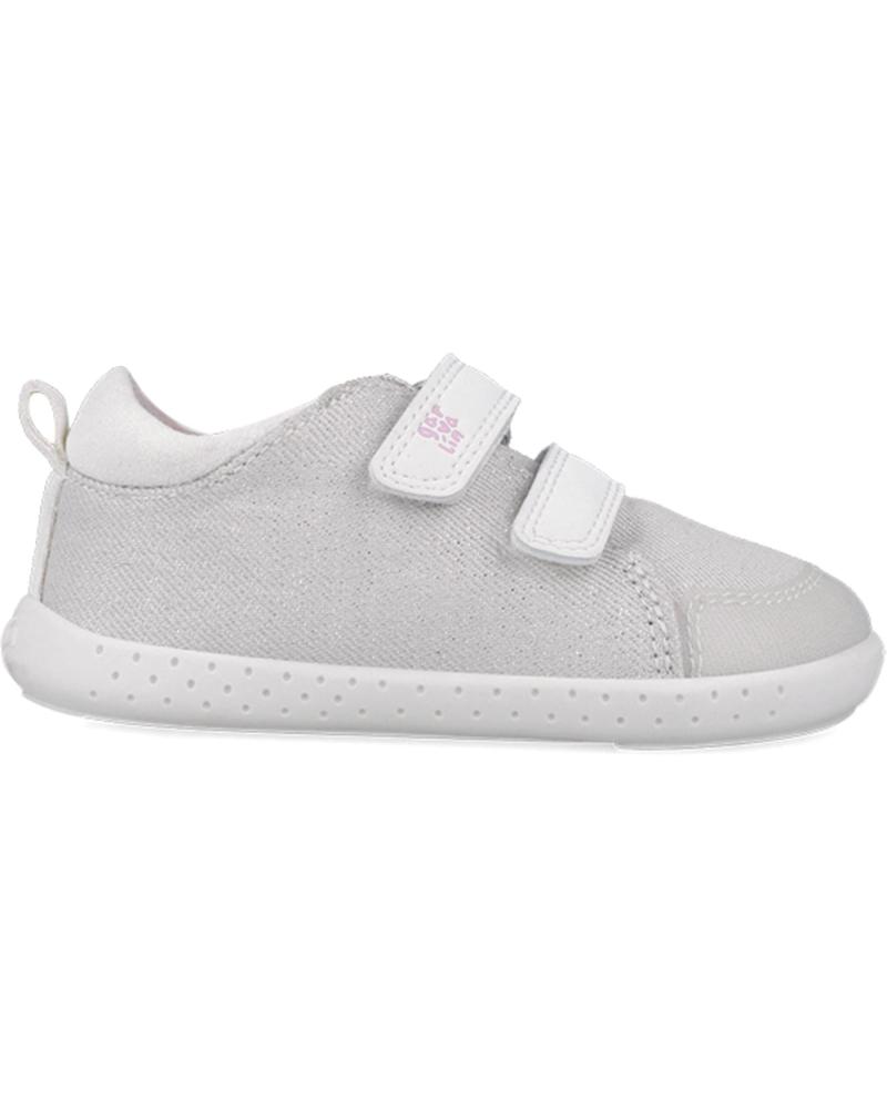 Sneaker für Mädchen GARVALIN DEPORTIVA RESPETUOSA PARA CHICA 252347 LONA METALIZADA BLANCOB050